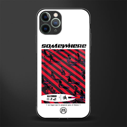 somewhere on the planet glass case for iphone 11 pro image