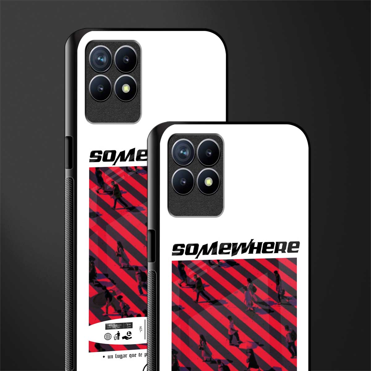 somewhere on the planet glass case for realme 8i image-2