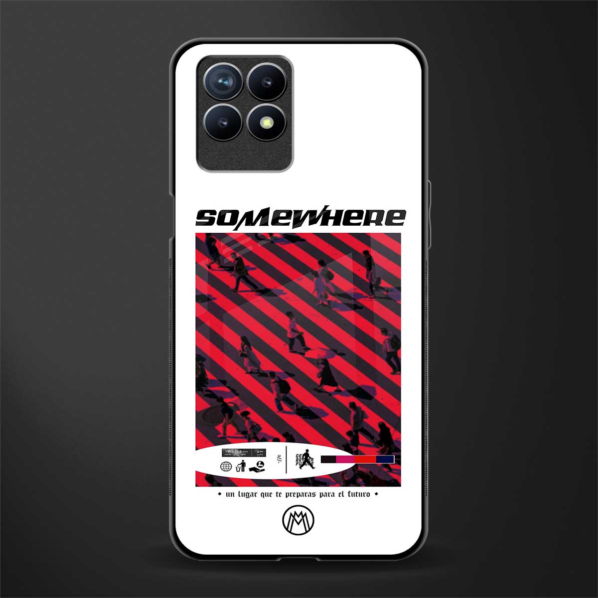 somewhere on the planet glass case for realme 8i image