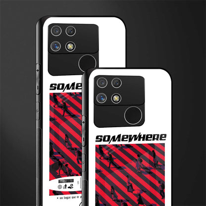 somewhere on the planet back phone cover | glass case for realme narzo 50a