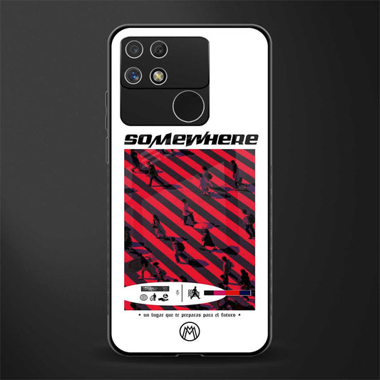 somewhere on the planet back phone cover | glass case for realme narzo 50a