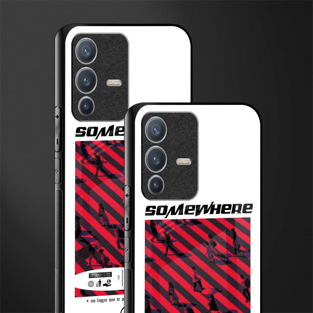 somewhere on the planet glass case for vivo v23 pro 5g image-2