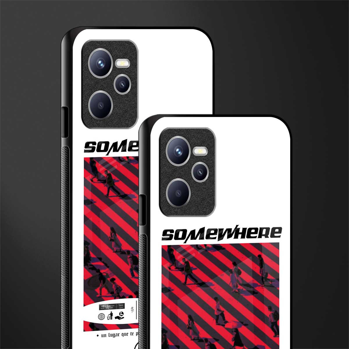somewhere on the planet glass case for realme c35 image-2