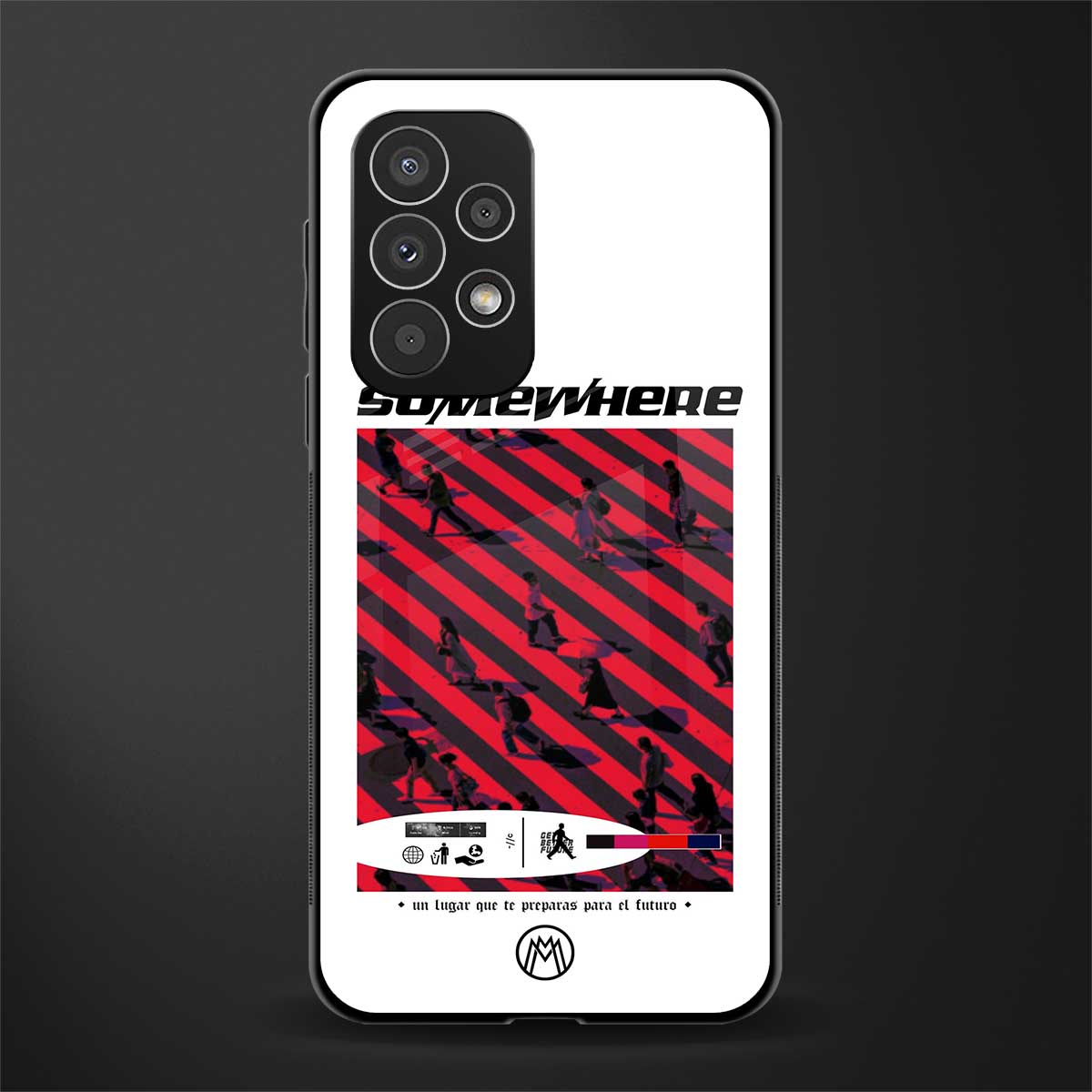somewhere on the planet back phone cover | glass case for samsung galaxy a53 5g