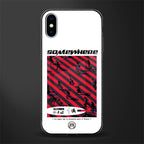 somewhere on the planet glass case for iphone xs image