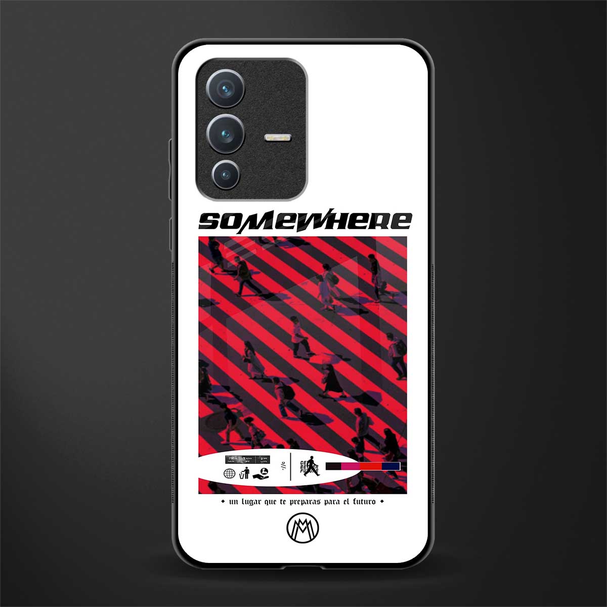 somewhere on the planet glass case for vivo v23 5g image