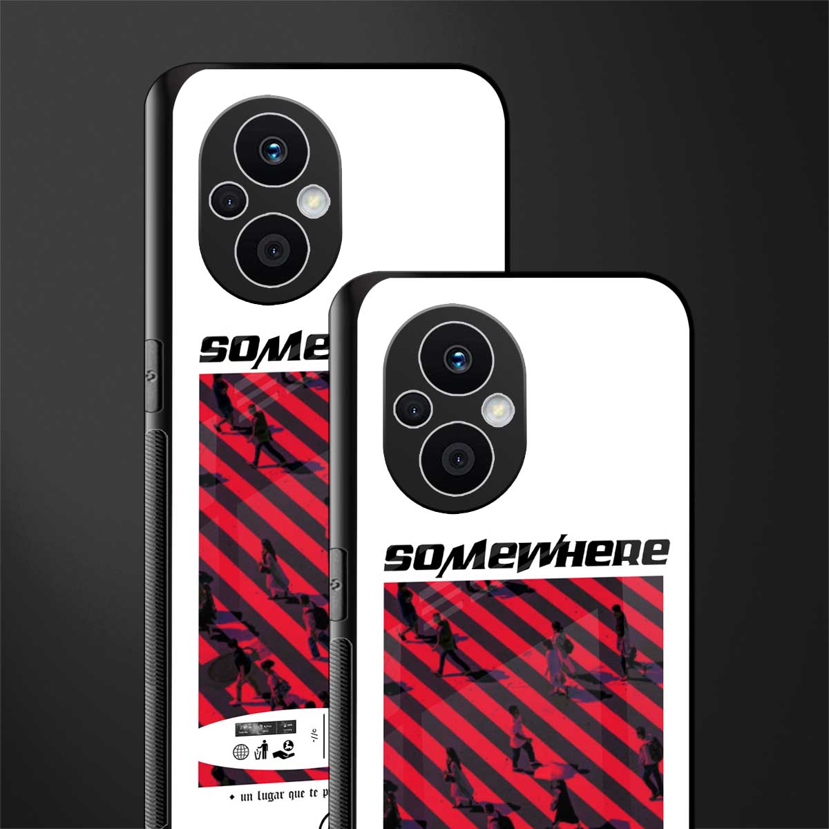 somewhere on the planet back phone cover | glass case for oppo f21 pro 5g