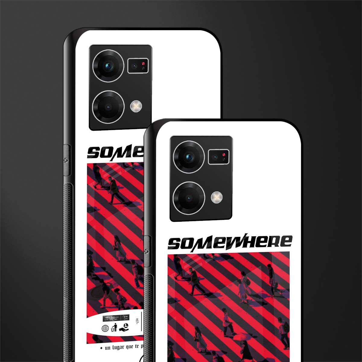 somewhere on the planet back phone cover | glass case for oppo f21 pro 4g