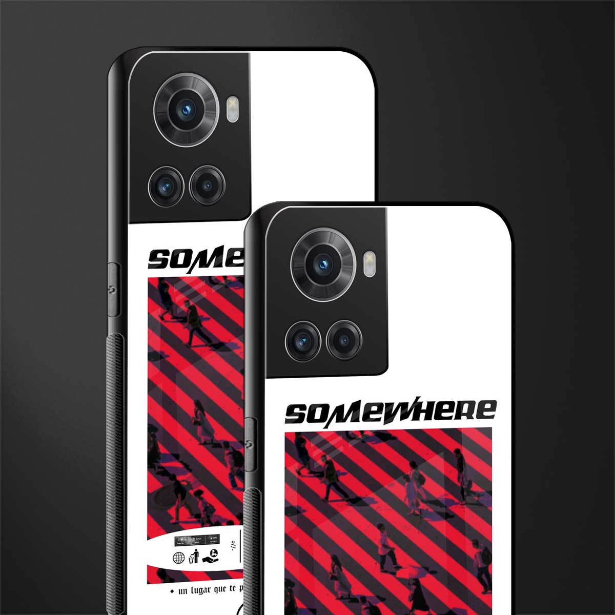 somewhere on the planet back phone cover | glass case for oneplus 10r 5g