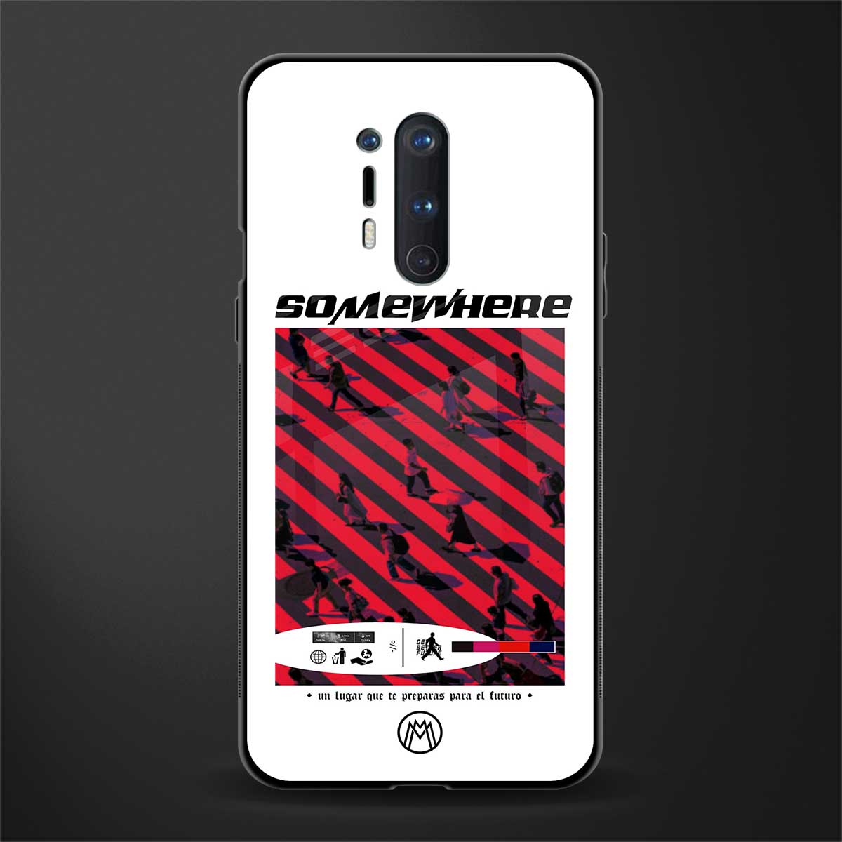 somewhere on the planet glass case for oneplus 8 pro image