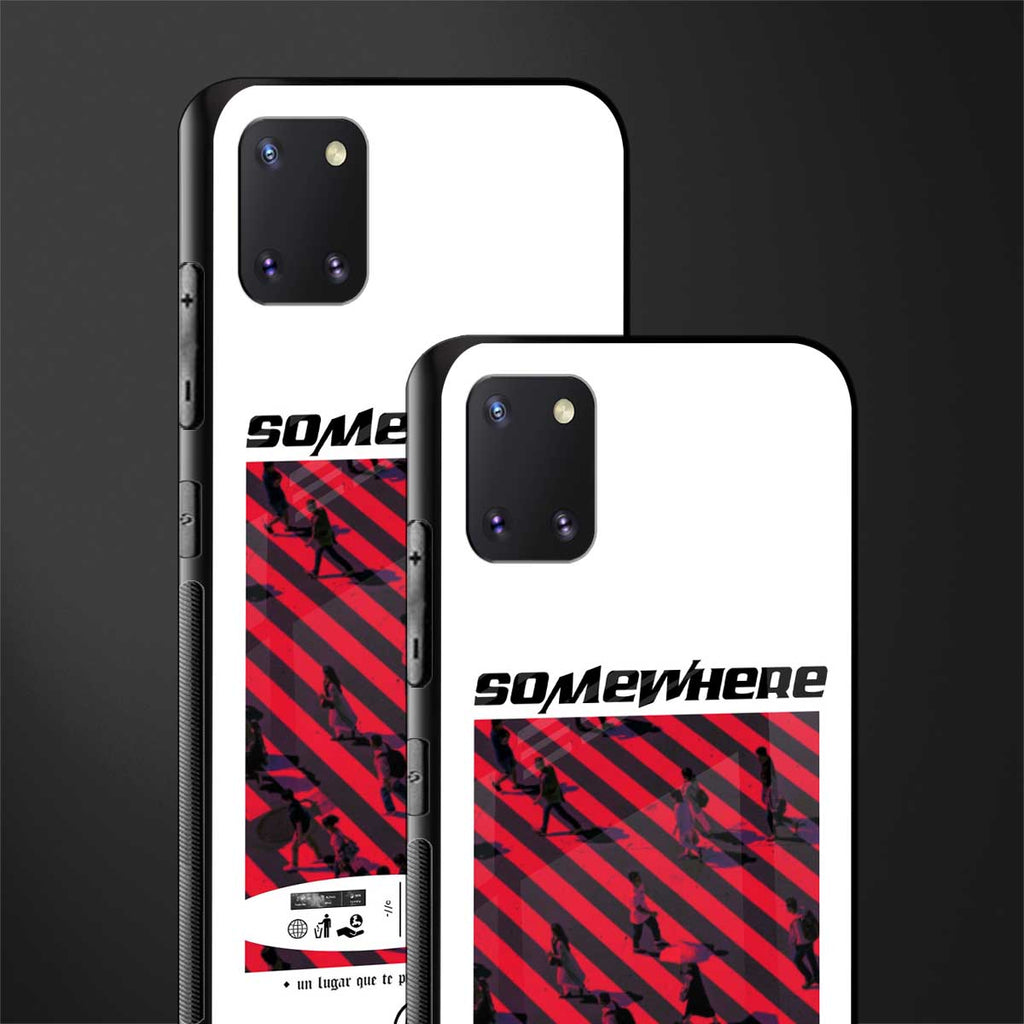 somewhere on the planet glass case for samsung galaxy note 10 lite image-2