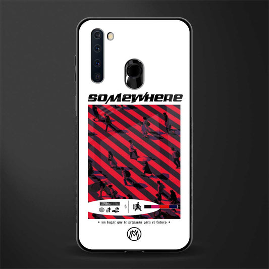 somewhere on the planet glass case for samsung a21 image