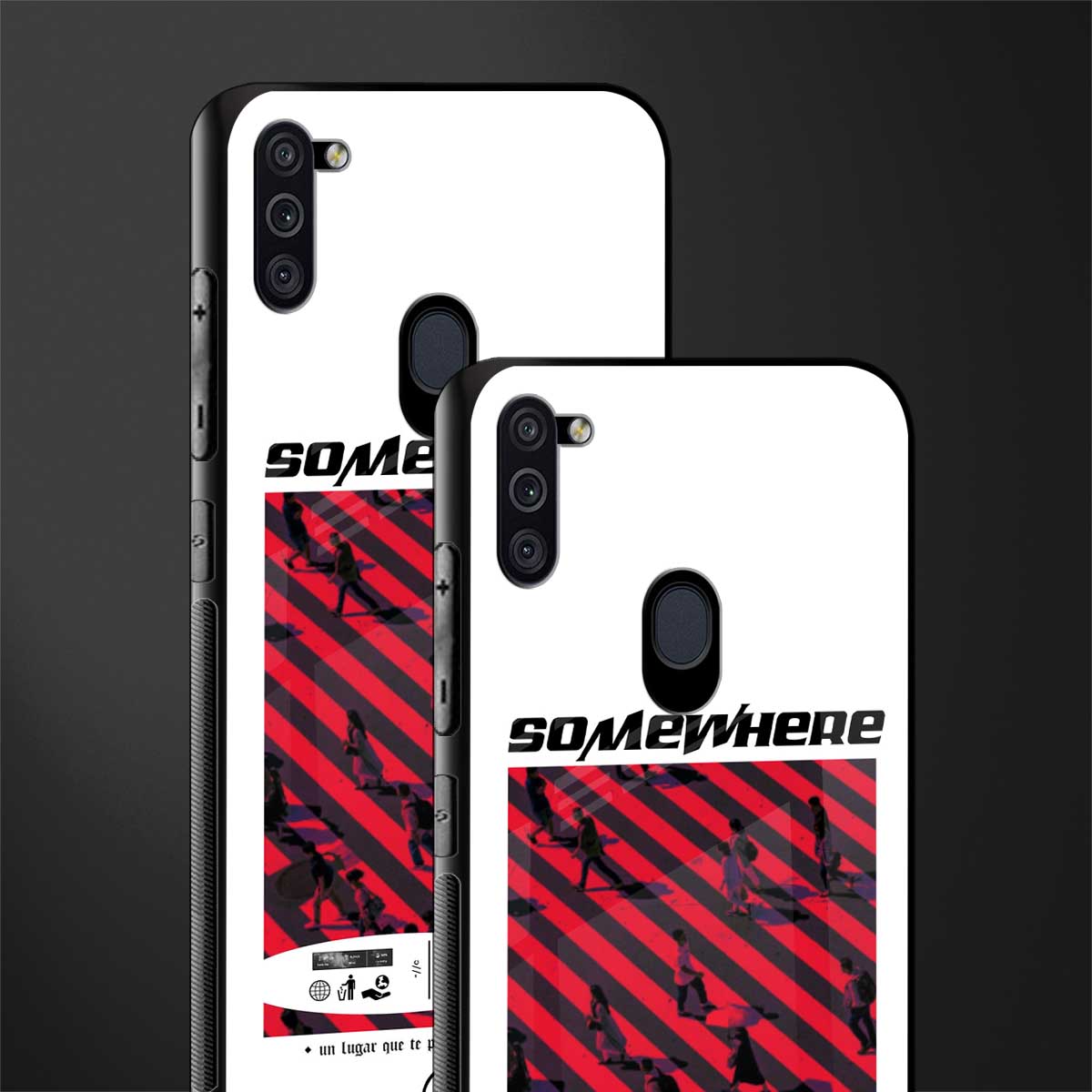 somewhere on the planet glass case for samsung galaxy m11 image-2