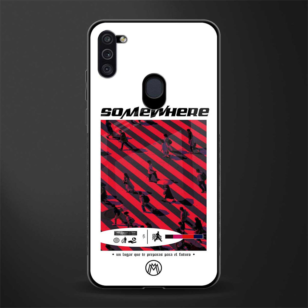 somewhere on the planet glass case for samsung a11 image