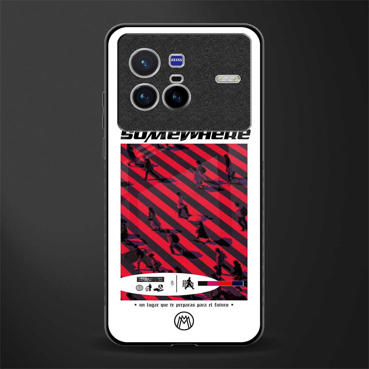 somewhere on the planet glass case for vivo x80 image