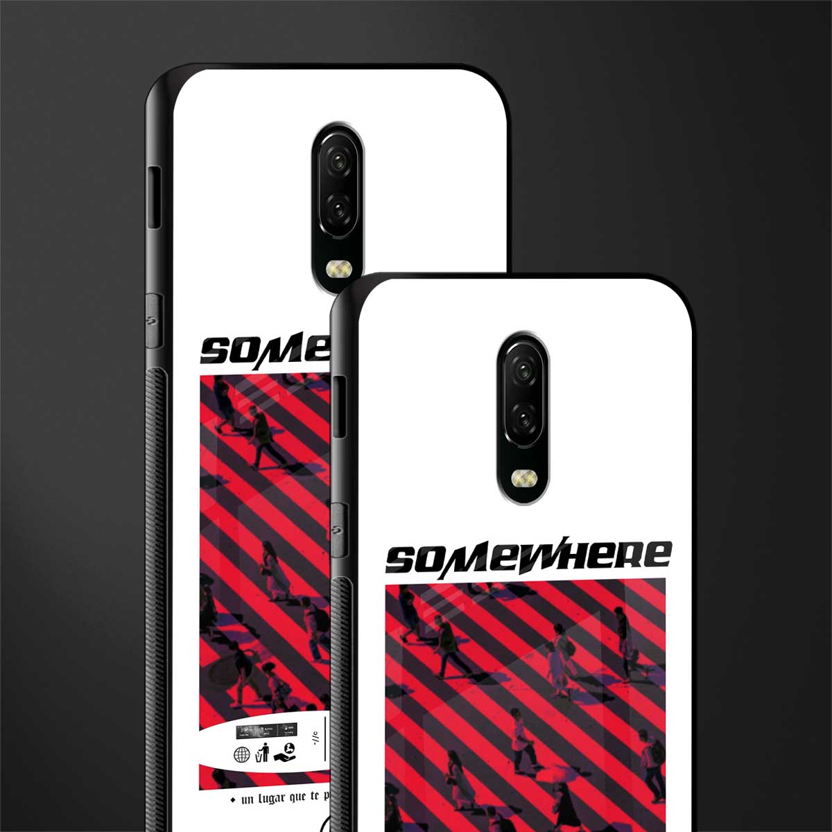 somewhere on the planet glass case for oneplus 6t image-2