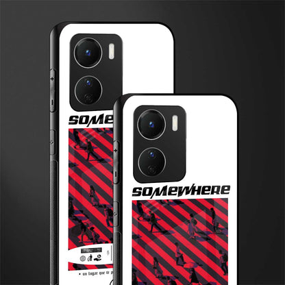 somewhere on the planet back phone cover | glass case for vivo y16