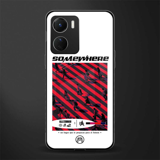 somewhere on the planet back phone cover | glass case for vivo y16