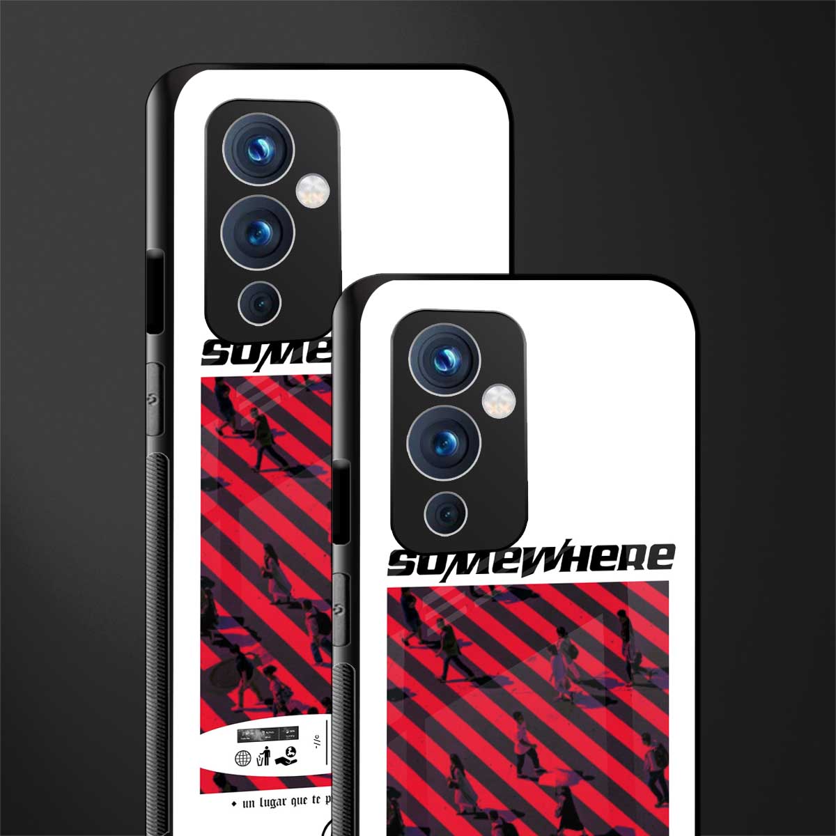 somewhere on the planet back phone cover | glass case for oneplus 9