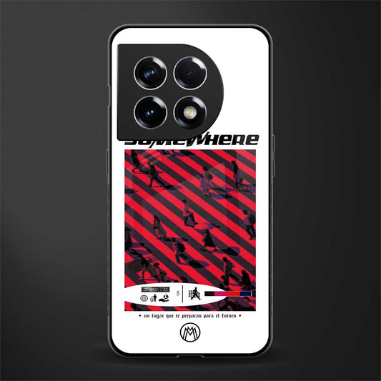 somewhere on the planet back phone cover | glass case for oneplus 11