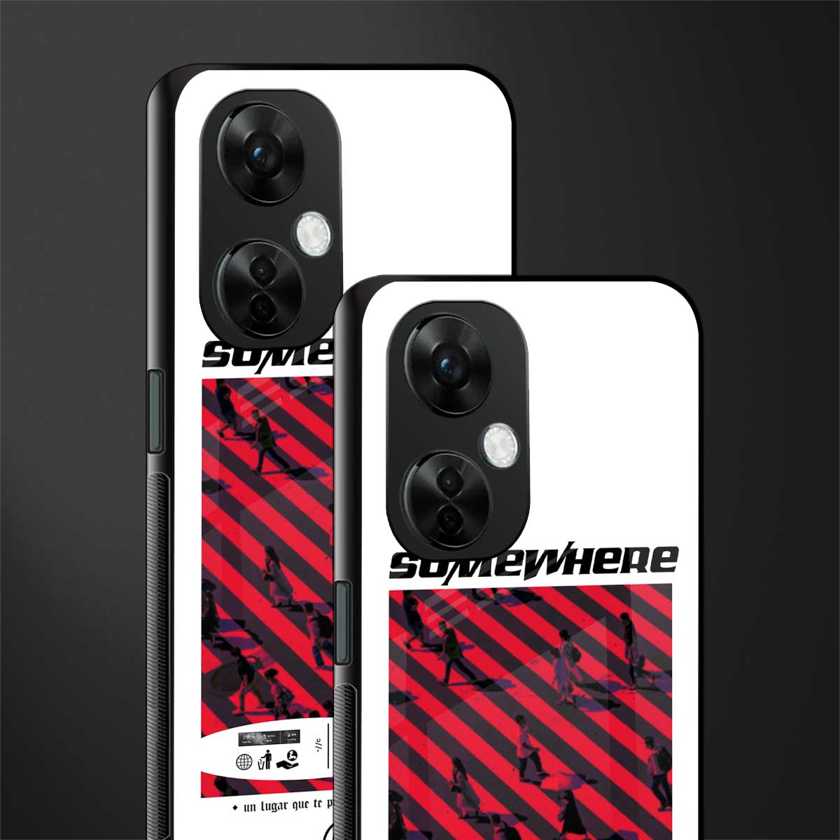 somewhere on the planet back phone cover | glass case for oneplus nord ce 3 lite