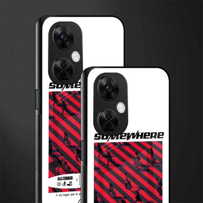somewhere on the planet back phone cover | glass case for oneplus nord ce 3 lite
