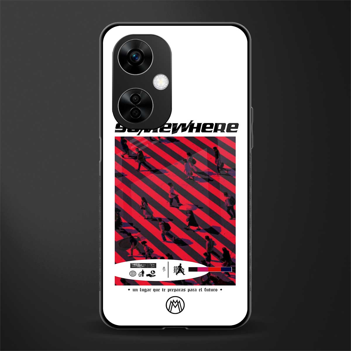 somewhere on the planet back phone cover | glass case for oneplus nord ce 3 lite