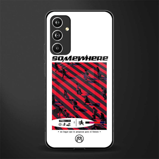 somewhere on the planet back phone cover | glass case for samsung galaxy a54 5g