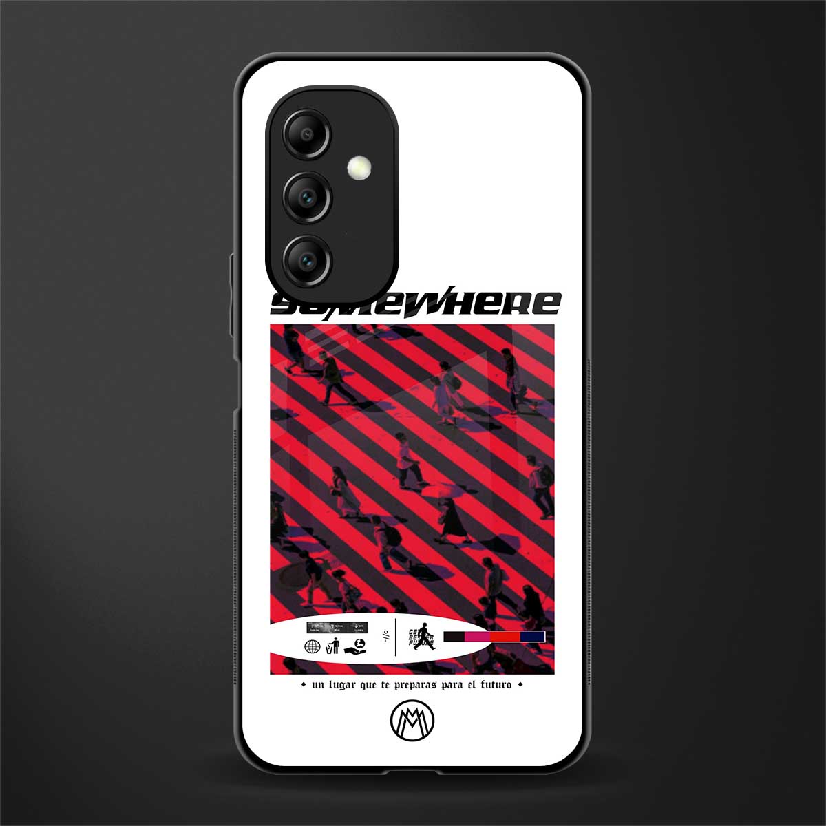 somewhere on the planet back phone cover | glass case for samsung galaxy a14 5g