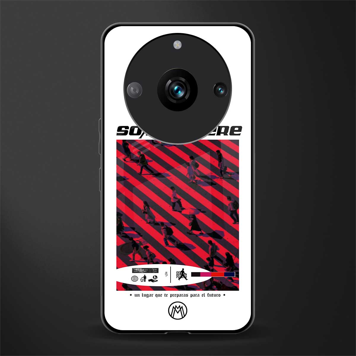 somewhere on the planet back phone cover | glass case for realme 11 pro 5g