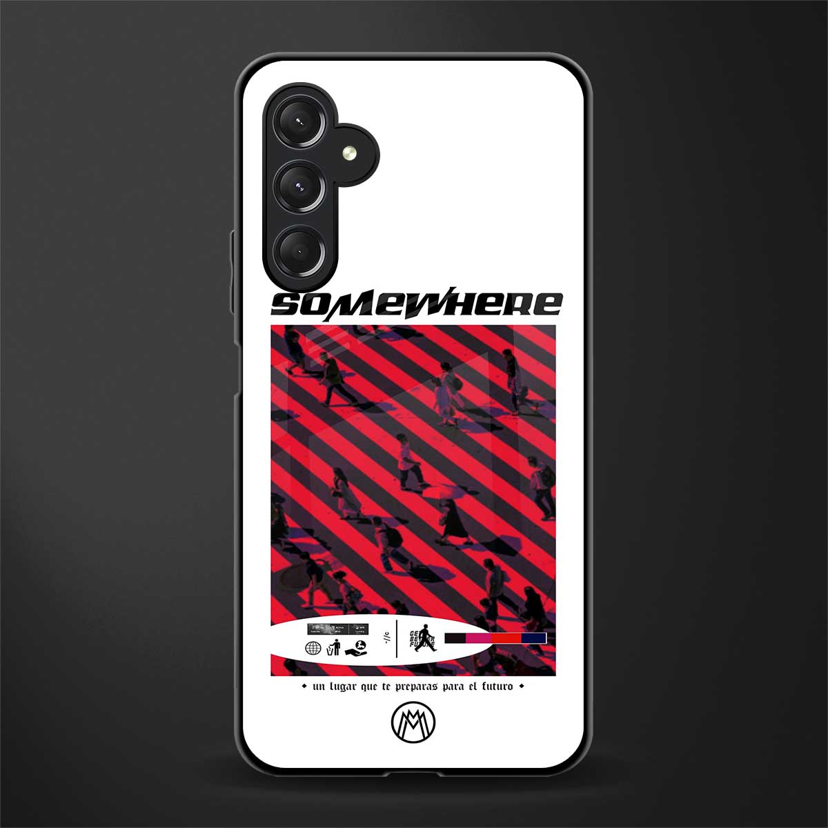 somewhere on the planet back phone cover | glass case for samsun galaxy a24 4g