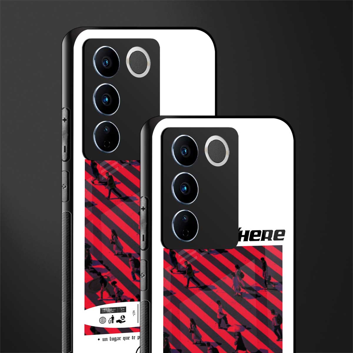 somewhere on the planet back phone cover | glass case for vivo v27 pro 5g