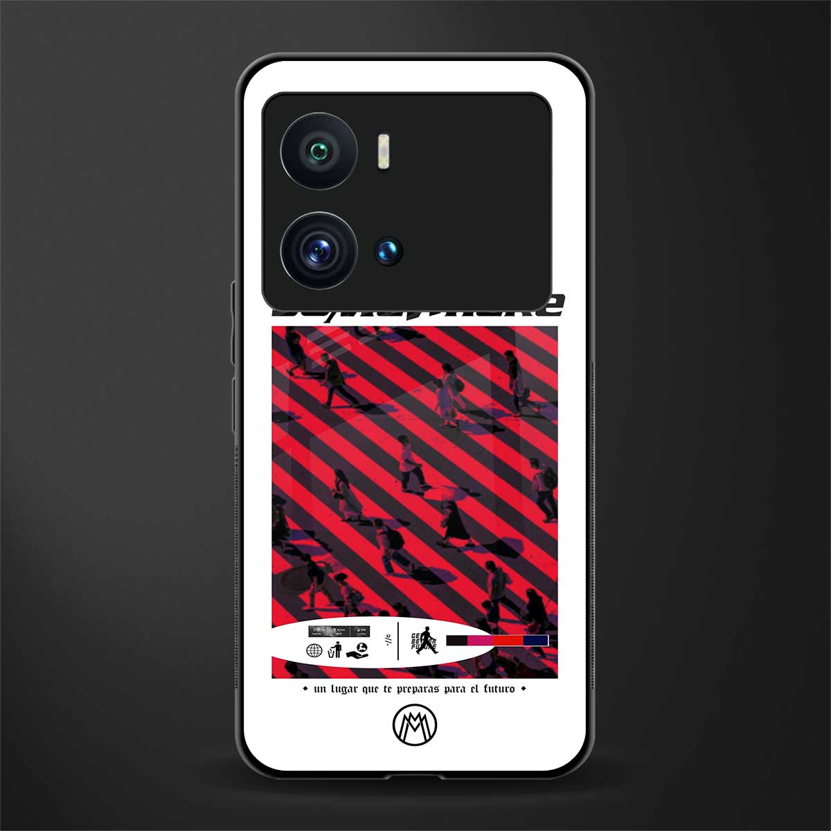 somewhere on the planet back phone cover | glass case for iQOO 9 Pro