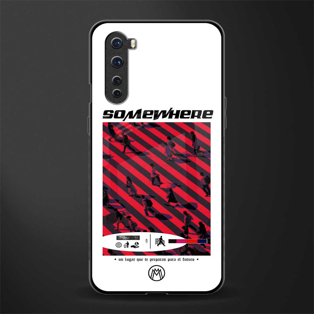 somewhere on the planet glass case for oneplus nord ac2001 image