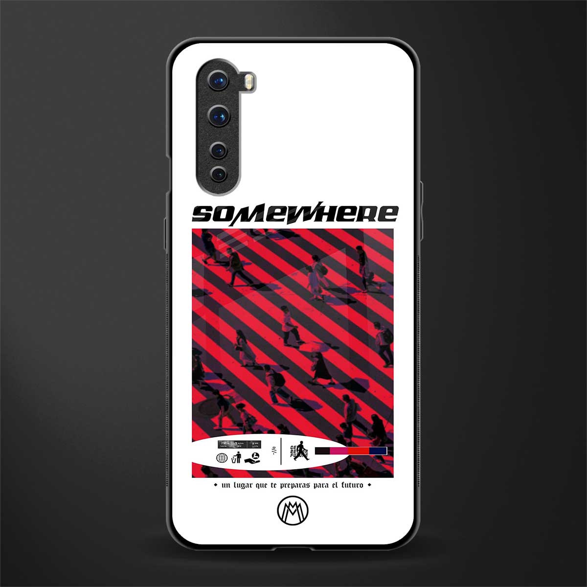 somewhere on the planet glass case for oneplus nord ac2001 image