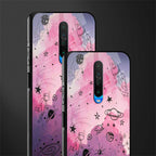 space pink aesthetic glass case for poco x2 image-2