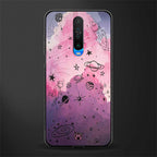 space pink aesthetic glass case for poco x2 image