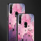 space pink aesthetic glass case for realme narzo 10a image-2
