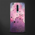space pink aesthetic glass case for oppo reno 2f image