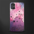space pink aesthetic glass case for samsung galaxy m51 image
