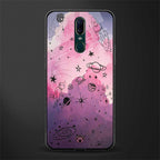 space pink aesthetic glass case for oppo a9 image
