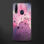 space pink aesthetic glass case for vivo z1 pro image