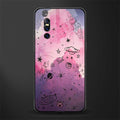 space pink aesthetic glass case for vivo v15 pro image