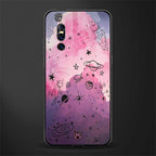 space pink aesthetic glass case for vivo v15 pro image