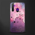 space pink aesthetic glass case for realme 5 image