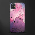 space pink aesthetic glass case for samsung galaxy a51 image