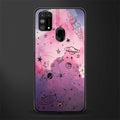 space pink aesthetic glass case for samsung galaxy m31 prime edition image