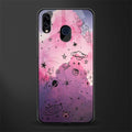 space pink aesthetic glass case for samsung galaxy m10s image