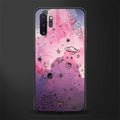 space pink aesthetic glass case for samsung galaxy note 10 plus image