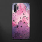space pink aesthetic glass case for samsung galaxy note 10 plus image